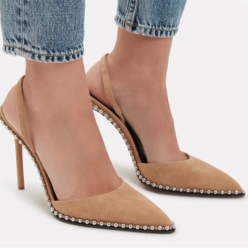 Alexander Wang studded sling back heel